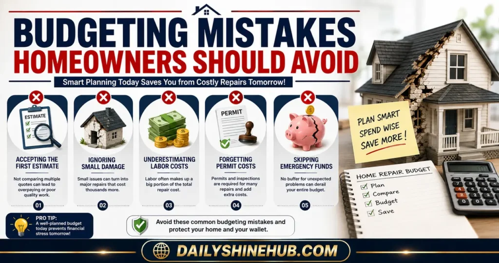 Budgeting Mistakes Homeowners Should Avoid