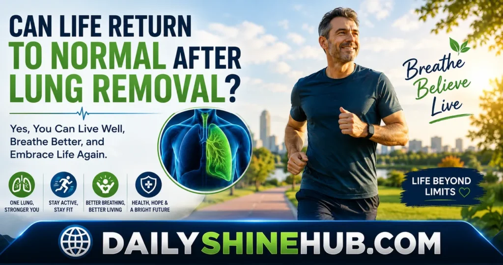 Can You Live With One Lung? Understanding Body Adjustment, Physiology, and Daily Life 3 Can Life Return to Normal After Lung Removal