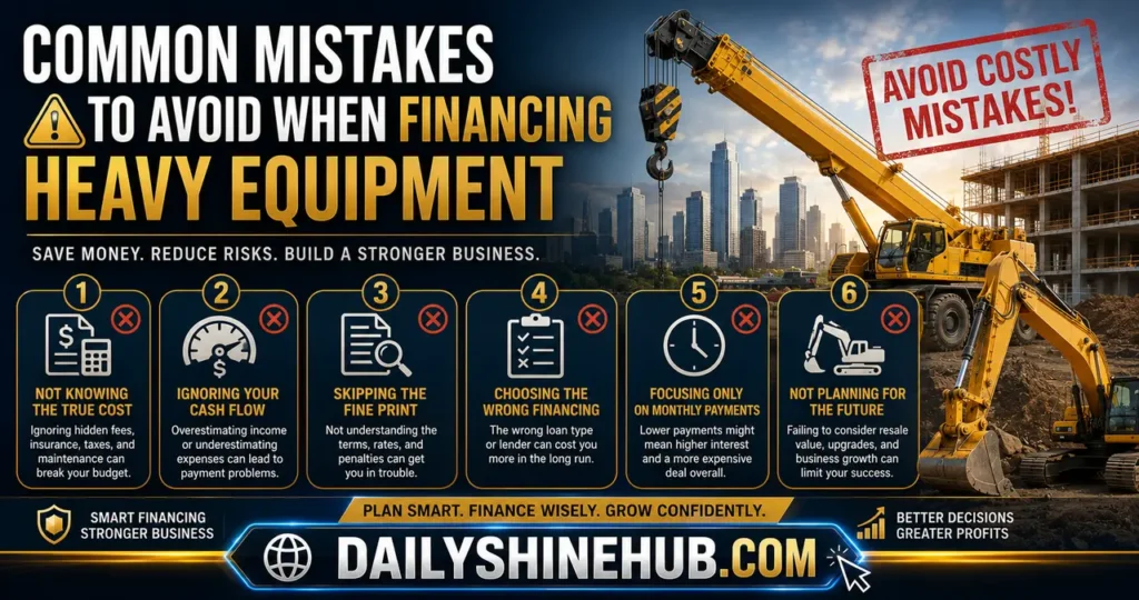 Common Mistakes to Avoid When Financing Heavy Equipment