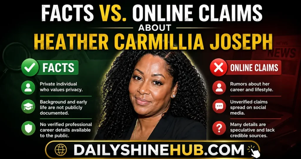 Facts vs. Online Claims About Heather Carmillia Joseph