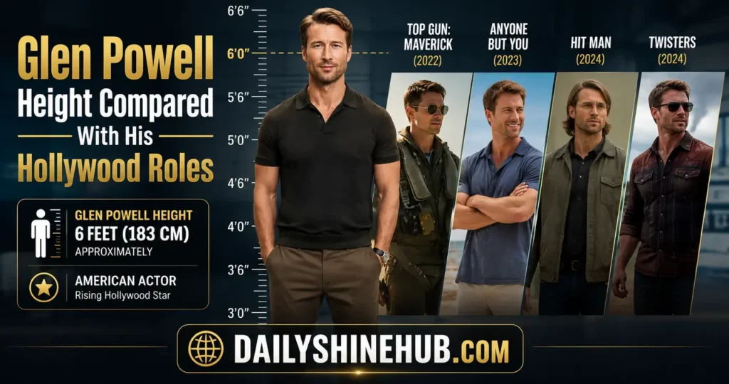 Glen Powell Height Compared With His Hollywood Roles
