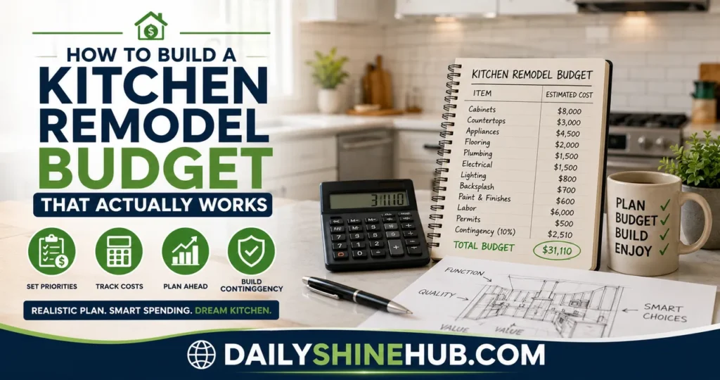 How to Build a Kitchen Remodel Budget That Actually Works
