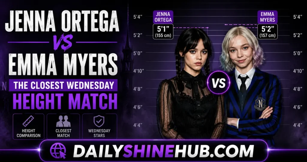 Jenna Ortega vs Emma Myers The Closest Wednesday Height Match