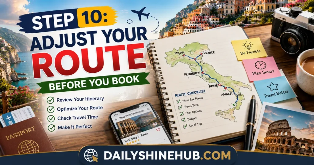 Help Me Plan a Trip to Italy: A Step-by-Step Practical Itinerary 4 Step 10 Adjust Your Route Before You Book