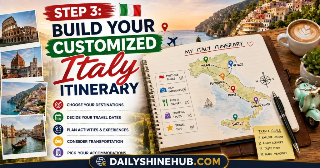 Help Me Plan a Trip to Italy: A Step-by-Step Practical Itinerary 2 Step 3 Build Your Customized Italy Itinerary