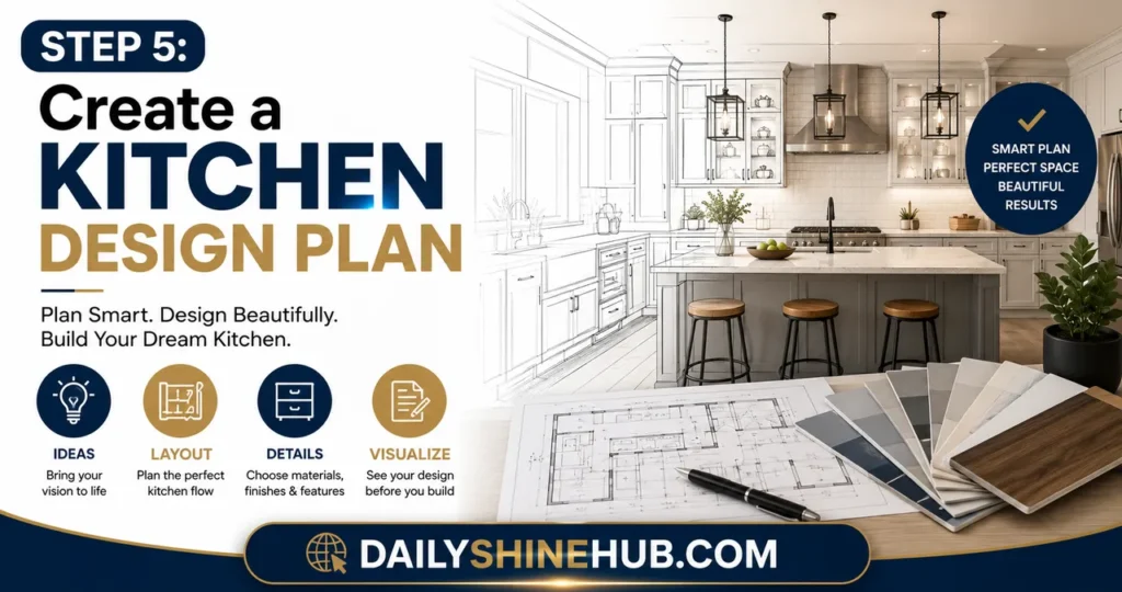 Step 5 Create a Kitchen Design Plan