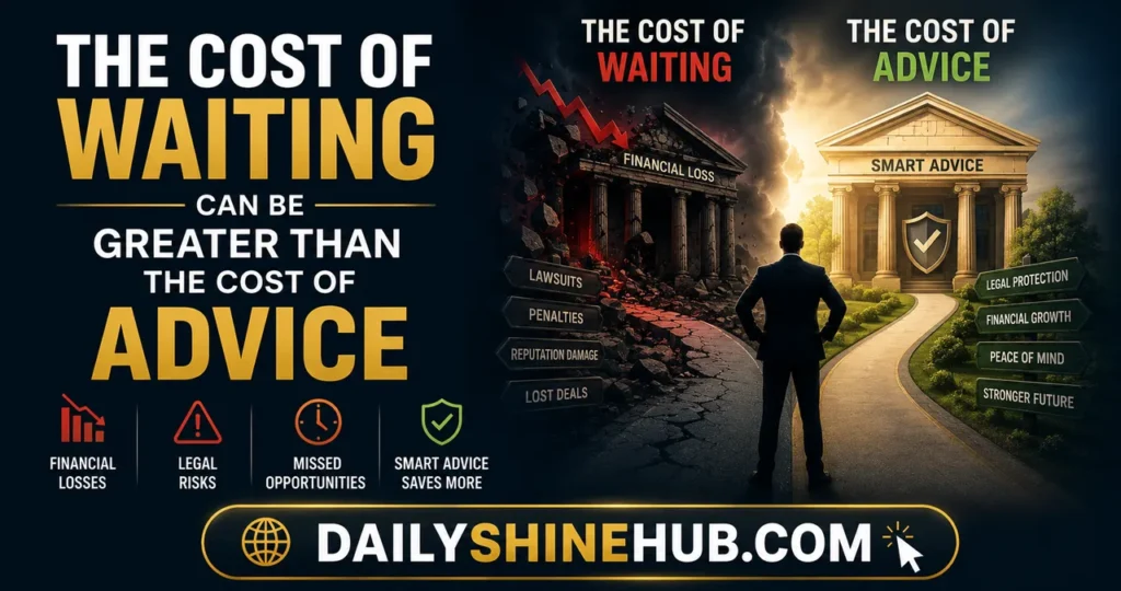 The Cost of Waiting Can Be Greater Than the Cost of Advice