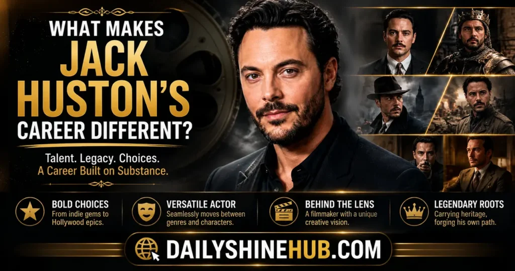 What Makes Jack Huston's Career Different
