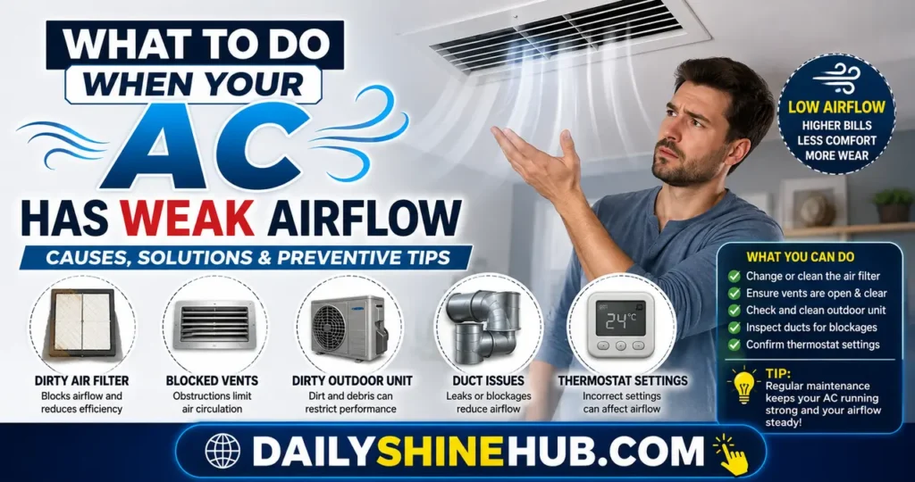 Home Air Conditioner Repair: A Practical Maintenance and Troubleshooting Guide 2 What to Do When Your AC Has Weak Airflow
