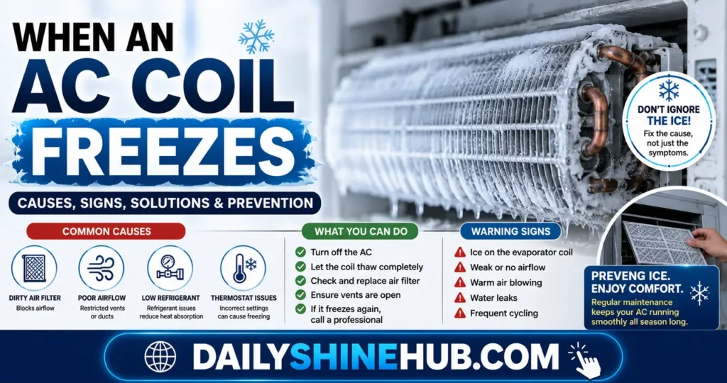 Home Air Conditioner Repair: A Practical Maintenance and Troubleshooting Guide 3 When an AC Coil Freezes