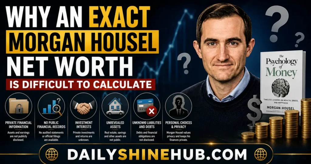 Why an Exact Morgan Housel Net Worth Is Difficult to Calculate